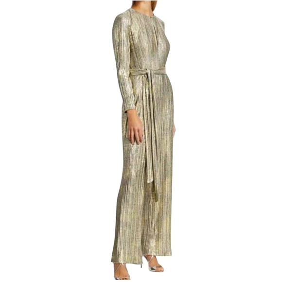 BADGLEY MISCHKA SILVER JUMPSUIT
